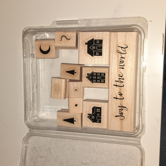 Hearts Come Home houses Stampin up Rubber stamp set as is - Picture 2 of 3